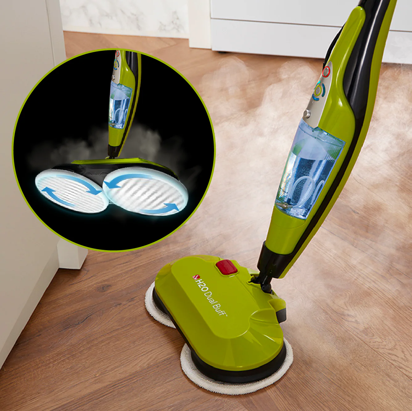H2O HD® Dual Buff 8-in-1 Steam Cleaner - Image 4